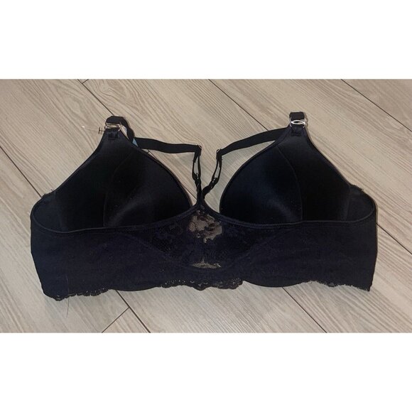 Maidenform 07112 One Fab Fit Extra Coverage TBack Bra Front Close 40C Black New - Picture 4 of 6